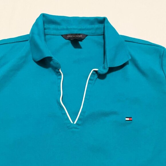 Tommy Hilfiger Womens Polo Tshirt Size Medium Shirt - Picture 2 of 15